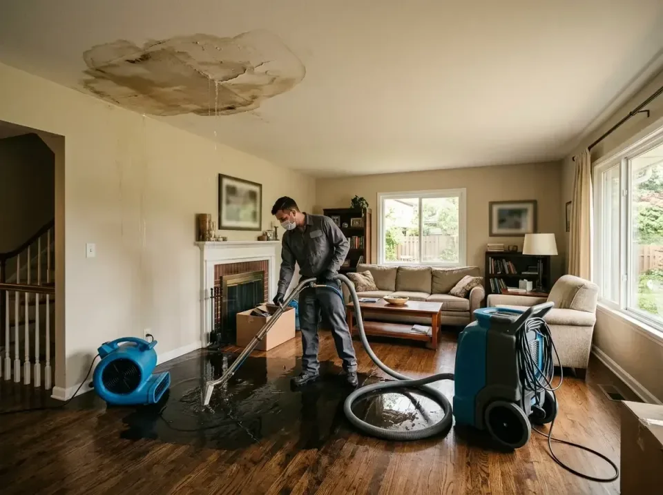 attic-pipe-burst-ceiling-drip-008 — frequently asked questions, Water Damage Restoration & Carpet Care in Lisbon, ME